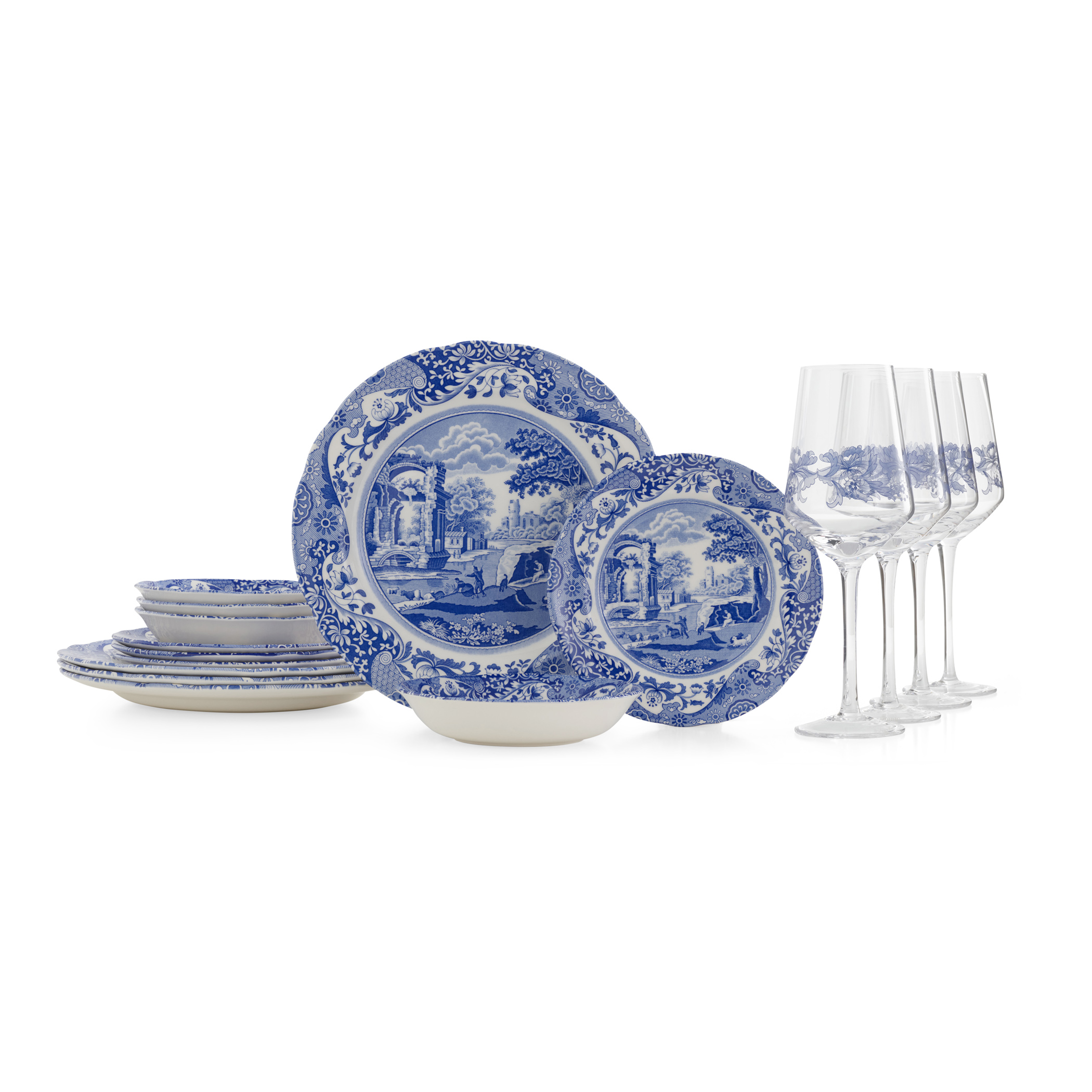 Blue Italian 16 Piece Set image number null